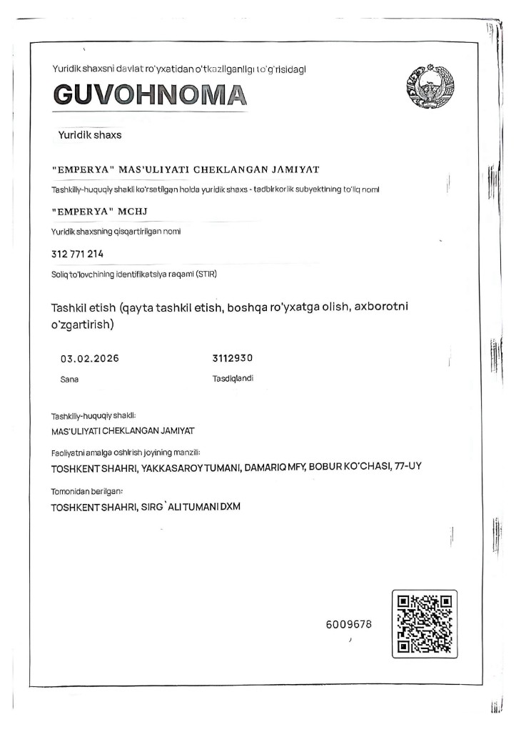 EMPERYA Business License